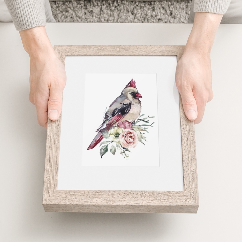 Cardinal Wall Art Print Poster Illustration Unframed - Picture 10 of 17